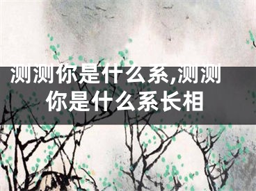 测测你是什么系,测测你是什么系长相