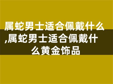 属蛇男士适合佩戴什么,属蛇男士适合佩戴什么黄金饰品