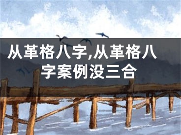 从革格八字,从革格八字案例没三合