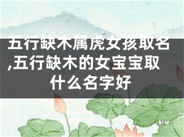 五行缺木属虎女孩取名,五行缺木的女宝宝取什么名字好