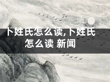 卜姓氏怎么读,卜姓氏怎么读 新闻