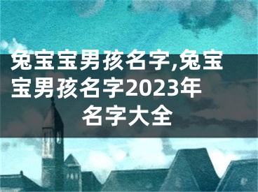 兔宝宝男孩名字,兔宝宝男孩名字2023年名字大全
