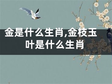 金是什么生肖,金枝玉叶是什么生肖