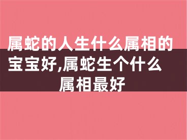 属蛇的人生什么属相的宝宝好,属蛇生个什么属相最好