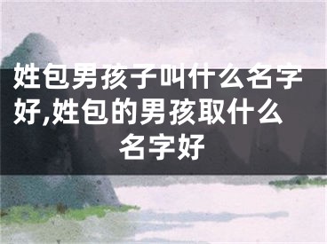 姓包男孩子叫什么名字好,姓包的男孩取什么名字好