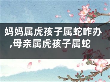 妈妈属虎孩子属蛇咋办,母亲属虎孩子属蛇