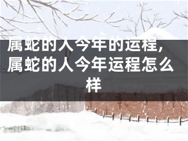 属蛇的人今年的运程,属蛇的人今年运程怎么样