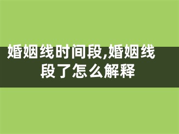 婚姻线时间段,婚姻线段了怎么解释