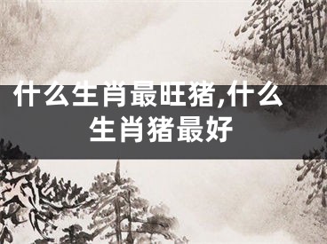 什么生肖最旺猪,什么生肖猪最好