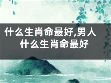 什么生肖命最好,男人什么生肖命最好