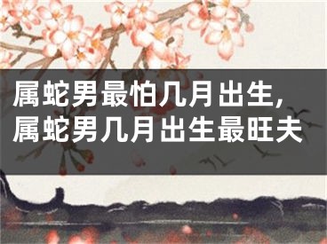 属蛇男最怕几月出生,属蛇男几月出生最旺夫