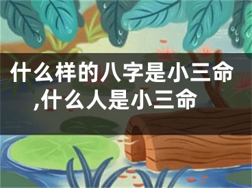什么样的八字是小三命,什么人是小三命
