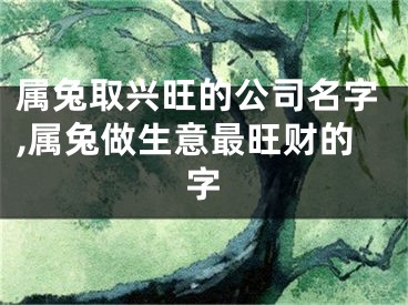 属兔取兴旺的公司名字,属兔做生意最旺财的字