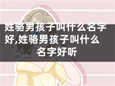 姓骆男孩子叫什么名字好,姓骆男孩子叫什么名字好听