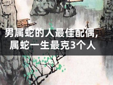 男属蛇的人最佳配偶,属蛇一生最克3个人