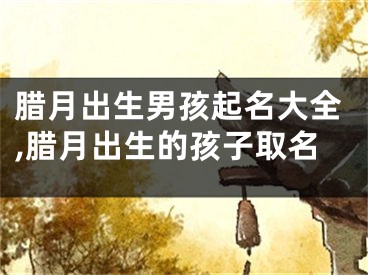 腊月出生男孩起名大全,腊月出生的孩子取名