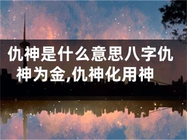 仇神是什么意思八字仇神为金,仇神化用神