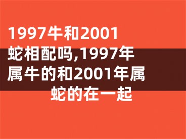 1997牛和2001蛇相配吗,1997年属牛的和2001年属蛇的在一起