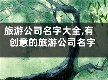 旅游公司名字大全,有创意的旅游公司名字
