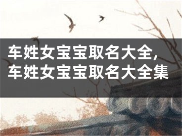 车姓女宝宝取名大全,车姓女宝宝取名大全集