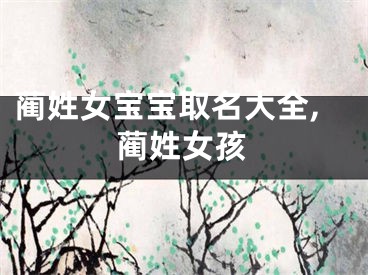 蔺姓女宝宝取名大全,蔺姓女孩