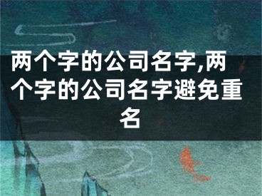 两个字的公司名字,两个字的公司名字避免重名