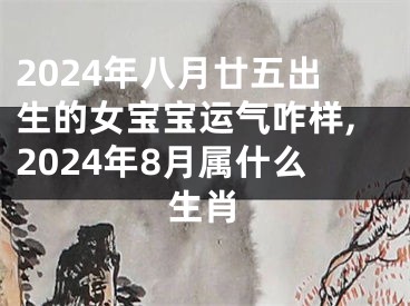 2024年八月廿五出生的女宝宝运气咋样,2024年8月属什么生肖
