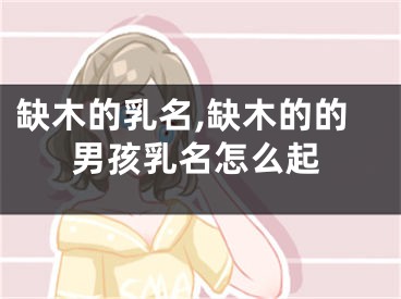 缺木的乳名,缺木的的男孩乳名怎么起