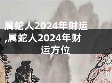 属蛇人2024年财运,属蛇人2024年财运方位