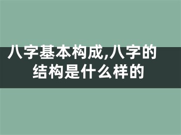 八字基本构成,八字的结构是什么样的