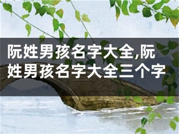 阮姓男孩名字大全,阮姓男孩名字大全三个字