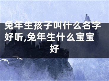 兔年生孩子叫什么名字好听,兔年生什么宝宝好
