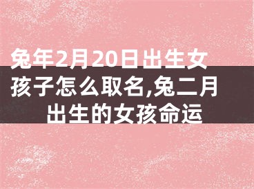 兔年2月20日出生女孩子怎么取名,兔二月出生的女孩命运