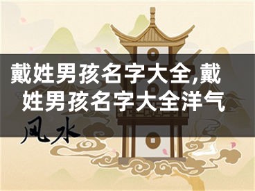 戴姓男孩名字大全,戴姓男孩名字大全洋气