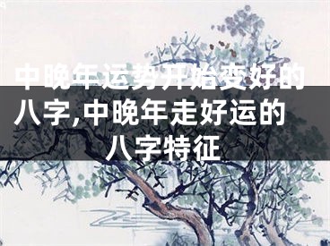 中晚年运势开始变好的八字,中晚年走好运的八字特征