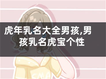 虎年乳名大全男孩,男孩乳名虎宝个性