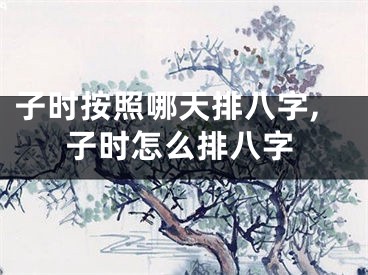 子时按照哪天排八字,子时怎么排八字