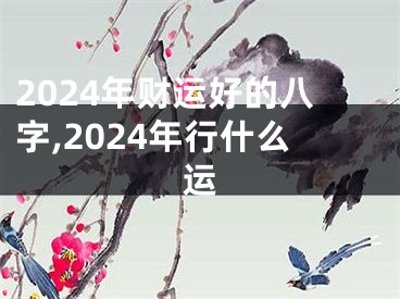 2024年财运好的八字,2024年行什么运