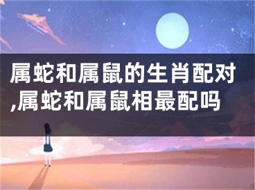 属蛇和属鼠的生肖配对,属蛇和属鼠相最配吗