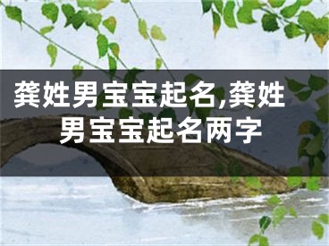 龚姓男宝宝起名,龚姓男宝宝起名两字