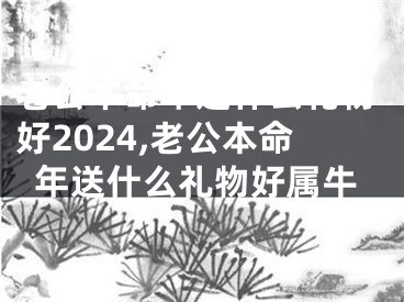 老公本命年送什么礼物好2024,老公本命年送什么礼物好属牛