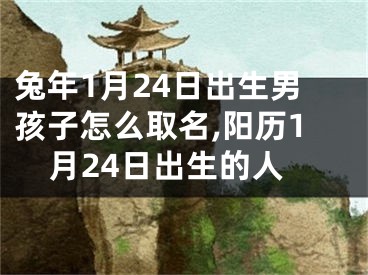 兔年1月24日出生男孩子怎么取名,阳历1月24日出生的人
