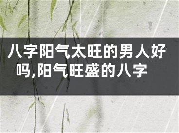 八字阳气太旺的男人好吗,阳气旺盛的八字