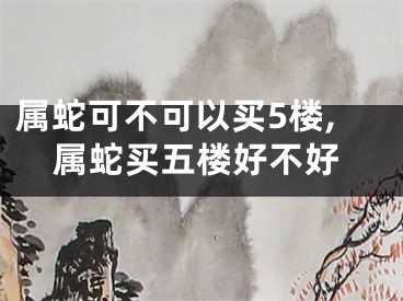 属蛇可不可以买5楼,属蛇买五楼好不好