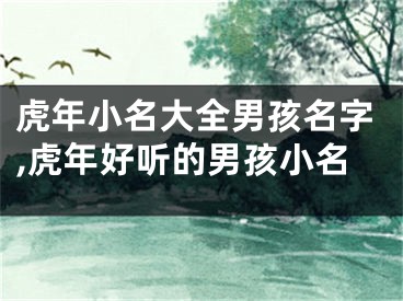 虎年小名大全男孩名字,虎年好听的男孩小名