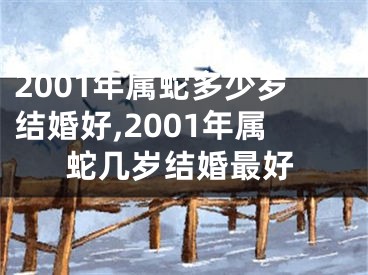 2001年属蛇多少岁结婚好,2001年属蛇几岁结婚最好