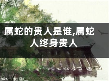 属蛇的贵人是谁,属蛇人终身贵人