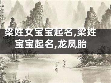 梁姓女宝宝起名,梁姓宝宝起名,龙凤胎