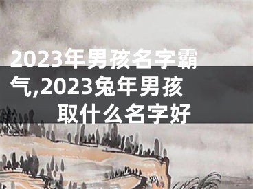 2023年男孩名字霸气,2023兔年男孩取什么名字好