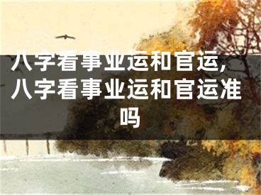 八字看事业运和官运,八字看事业运和官运准吗